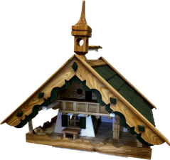 Velké krmítko pro ptáky XXL 64×53×47 cm | Luxusní dřevěné krmítko Dřevodek