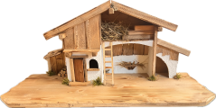 Weihnachtskrippen mit Schuppen