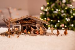 WEIHNACHTSKRIPPE AUS HOLZ MINI