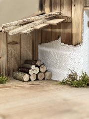 Weihnachtskrippen mit Schuppen